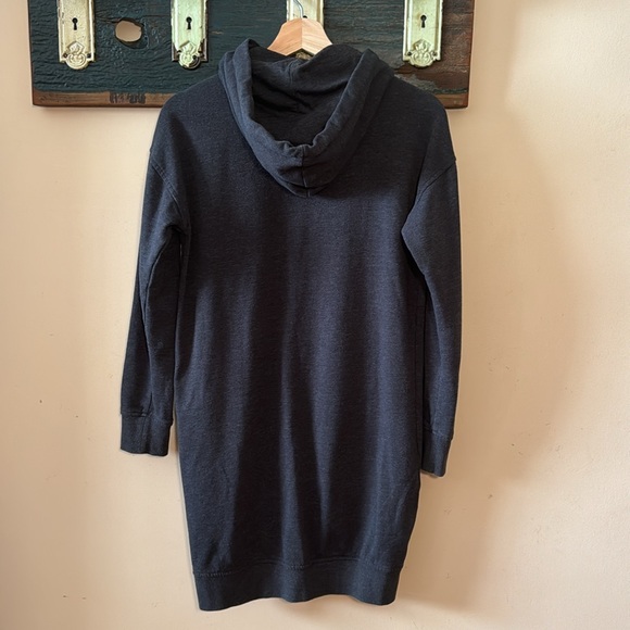 2/$18 Mossimo Grey Long Hoodie Sweater Dress Tunic Size XS - Picture 12 of 16